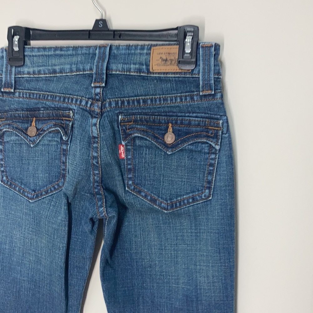 Levi’s flare 515 red tab button flap back pockets size 4P medium - Picture 13 of 15